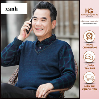 Áo Ấm Cho Bố Cho Ông Lót Nỉ - Áo Nam Trung Tuổi Siêu Ấm Tặng Ông Tặng Bố - Thời Trang Trung Niên HG (M108)