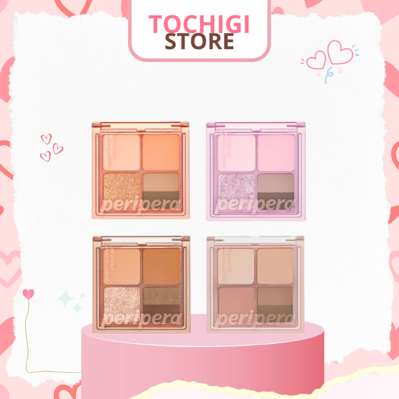 Bảng phấn Mắt 4 Ô Peripera Ink Pocket Shadow Palette 6.4g