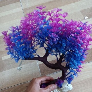 Cây giả thủy sinh trang trí bể cá 30cm