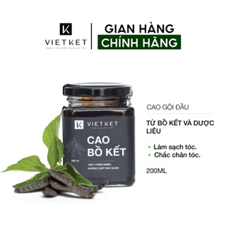 Cao Gội Đầu Thảo Dược Bồ Kết Bạc Hà VIETKET 200ml - Sạch Gàu, Giảm Rụng, Dưỡng Tóc Chắc Khỏe