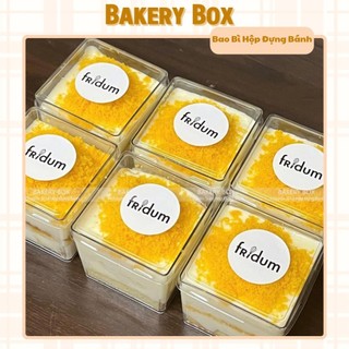  100 Hộp Mousse Vuông 120ml Đựng Bánh Tiramisu Yogurt Panna Cotta  LC-5550  