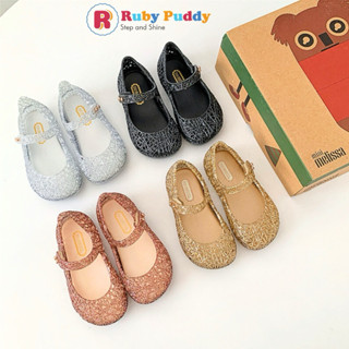 Công Chúa Năng Động MINI MELISSA CAMPANA ZIG ZAG Nhựa Thơm Mềm Dẻo Êm Thoải Mái Chân Bé  RUBY PUDDY