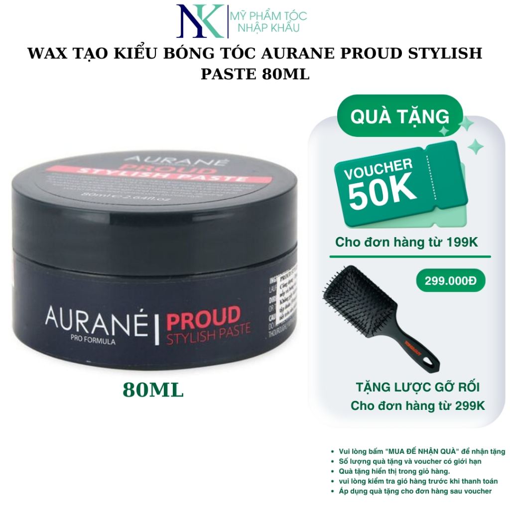 Wax Tạo Kiểu Bóng Tóc Aurane Proud Stylish Paste 80ml