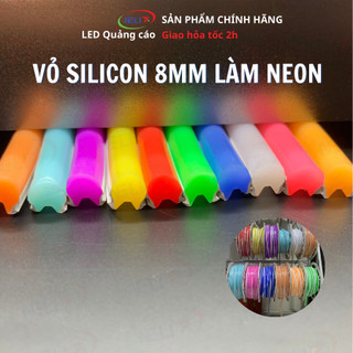  Silicon bản 8mm chuyên dùng làm led Neon rời- đoạn dài 1m CHƯA gồm led 