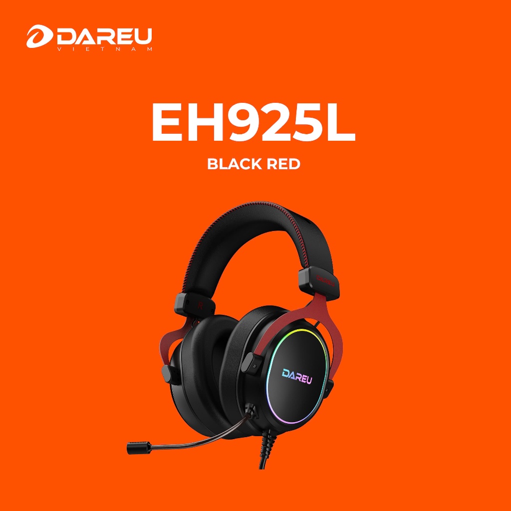 Tai nghe DAREU EH925L BLACK RED / EH925 RGB Black / A700X Không dây | BigBuy360 - bigbuy360.vn