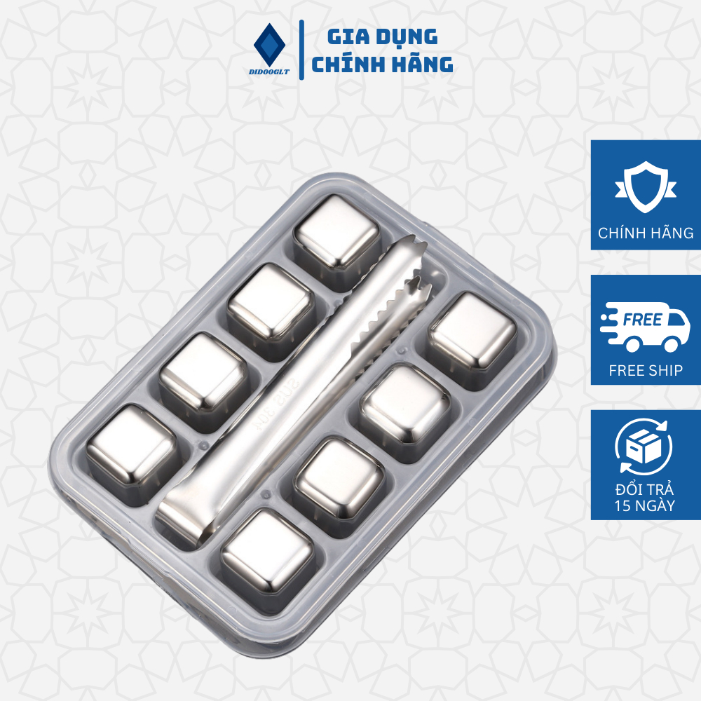 Đá Lạnh Vĩnh Cửu Không Tan Trong Nước Làm Từ Inox 304 Không Mũi, Chống Gỉ Chống Ăn Mòn An Toàn Khi Sử Dụng DIDOOGLT