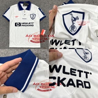RetroT0TTEN 1996- Áo Bóng Đá RETRO CLASSIC hàng Thái cao cấp-RETRO T0T TrắngPonyCổ 96