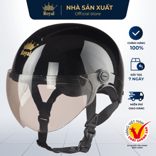 Mũ Bảo Hiểm Royal Chính Hãng M103K Có Kính Hợp Nam Nữ, Nón Bảo Hiểm Nửa Đầu Royal Nhiều Màu Sắc Bảo Hành 12 Tháng