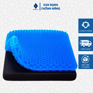 Đệm Ngồi 3D Silicon 2 Lớp Tổ Ong DIDOOGLT Lót Ghế Thoáng Khí Chống Đau Mỏi Lưng Tăng Kèm Túi Đựng