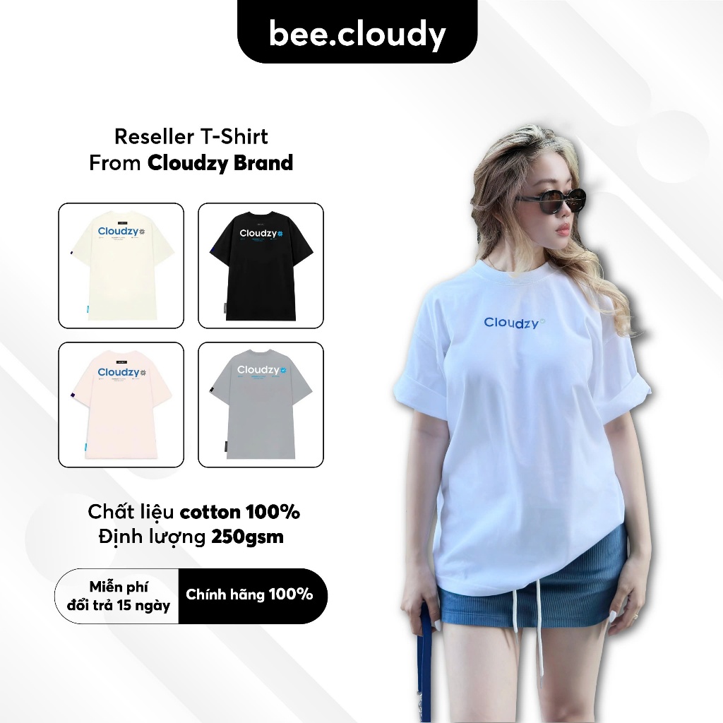 [ Hỏa tốc  ] Áo phông localbrand nam nữ unisex tay lỡ thun form oversize cotton CLOUDZY POPULAR