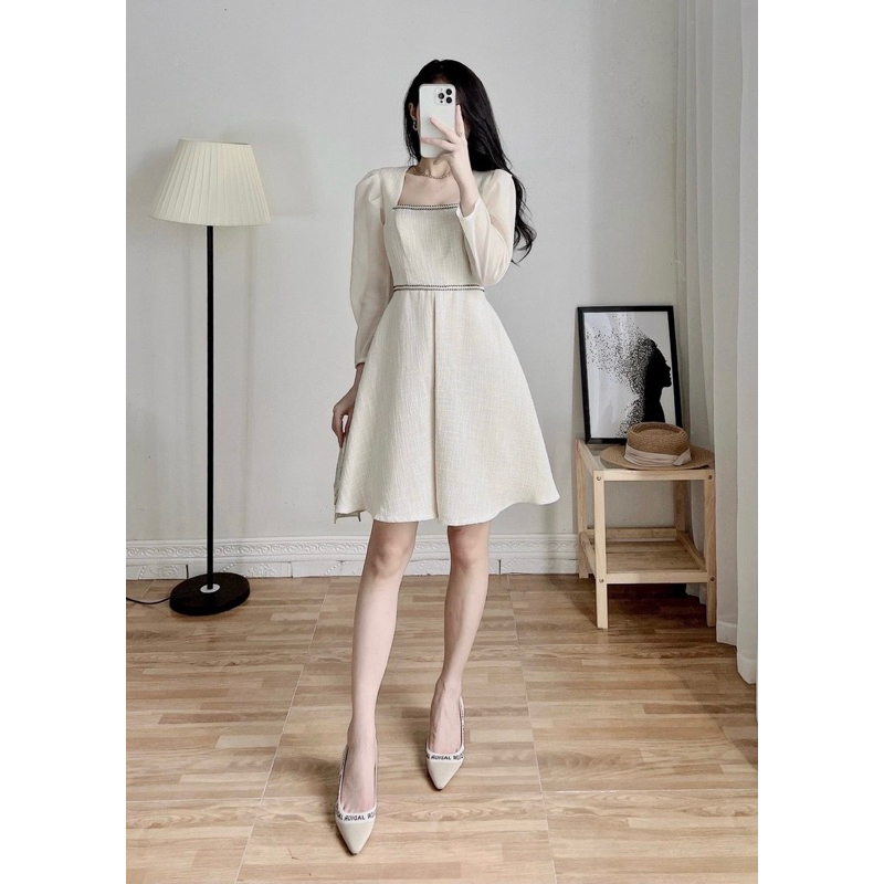 Đầm Tweed Zamy size M, newtag
