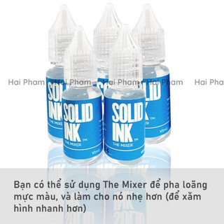 Nước Pha Mực Solid INK 10ml Chính Hãng, Dung Dịch Pha Mực