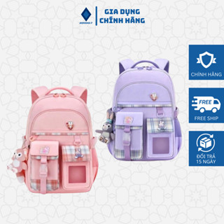 Balo đi học DIDOOGLT, balo chống gù được làm từ vải oxford chống thấm nước cao cấp phù hợp cho các bé tiểu học