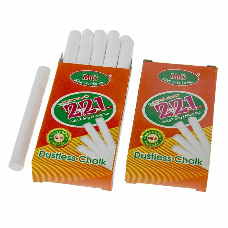 Combo 10 Hộp Phấn MIC không bụi phấn trắng (10 viên) - SP000377