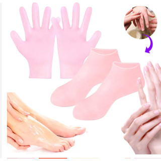 Găng Tay Ủ Kem Chất Liệu Silicon Co Giãn Tốt, Tất Vớ Ủ Tay Kem Dưỡng Thẩm Thấu Tốt Hơn Không Gây Bí Chân 88818