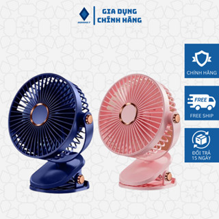 Quạt kẹp bàn mini 5 mức độ DIDOOGLT có đèn led, xoay 360 độ,dung lượng 10000 MAH Nhỏ Gọn