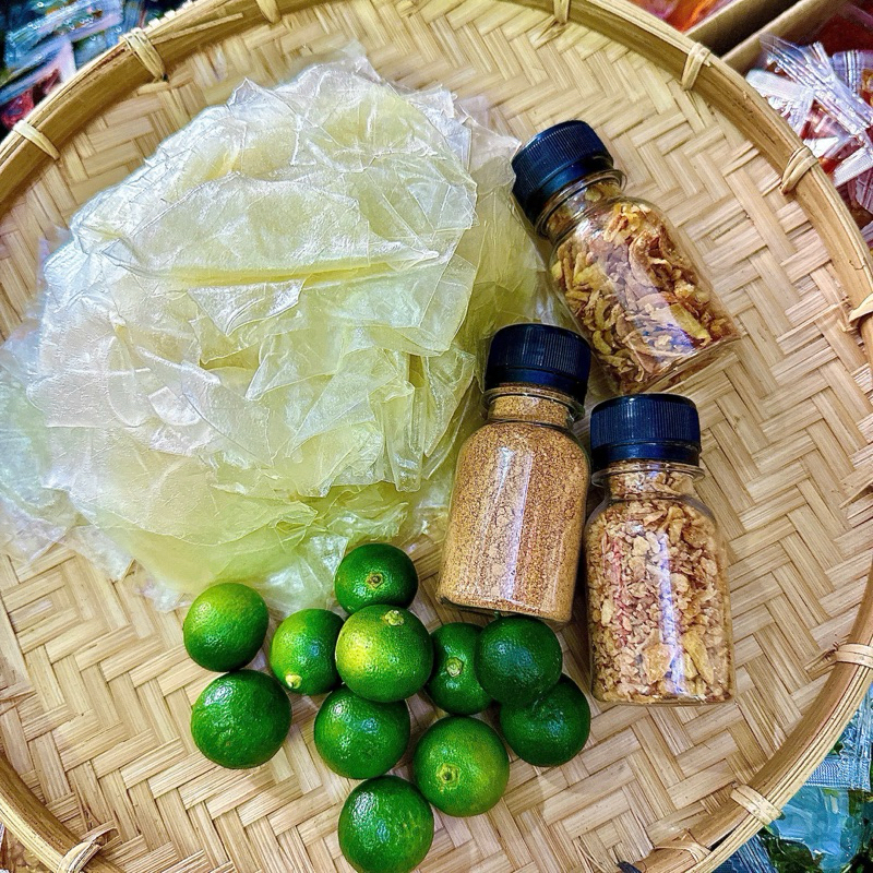 0.5 KG BÁNH RÌA Ủ BƠ - 50GRAM MUỐI NHUYỄN - 30GRAM HÀNH PHI - 50GRAM TỎI PHI