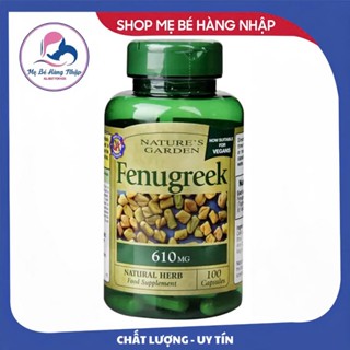 Viên uống cỏ lợi sữa cari Fenugreek 610mg của Anh cho mẹ bầu (mẫu mới)