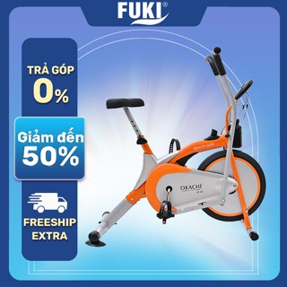 Xe Đạp Tập Thể Dục OKACHI SPORT JP-K9 (Cao Cấp) Khung Thép Dày Tải Trọng 150kg Siêu Chắc Chắn, Yên Xe To Ngồi Thoải Mái