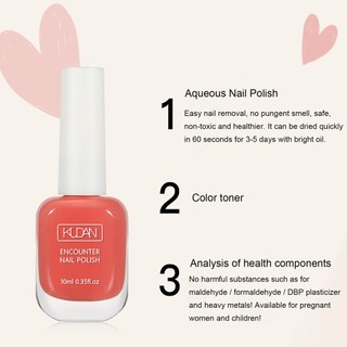 Sơn Móng Tay Tự Khô Kudan 10ml Lớp Sơn Dễ Lột, Sơn Lột Nhanh Khô Nước Sơn Móng Tay Cho Phái Đẹp