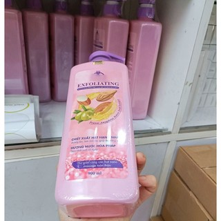 Sữa tắm dưỡng trắng nước hoa 900ml kèm nước hoa 3ml