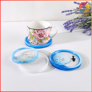 Khuôn Silicon Sóng Biển Coaster Khuôn Tròn Vuông Lục Giác
