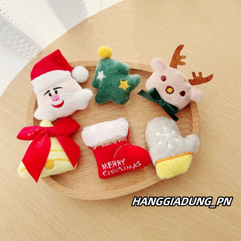 SET 3 Ghim Cài, Kẹp Cài Vải Bông HN125 VB95 Trang Trí Noel Giáng Sinh (ngẫu nhiên) YN8586