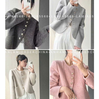  Áo DẠ CÚC ĐỒNG NỮ DÀI TAY hàng Quảng Châu  kèm ẢNH THẬT  chất dạ bông đẹp Order 