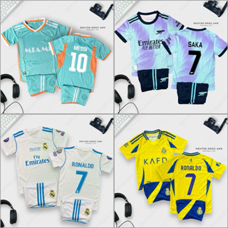 Quần Áo Bóng Đá Trẻ em, Áo Đá Banh Cho Bé Câu Lạc Bộ Inter Miami In Tên Số