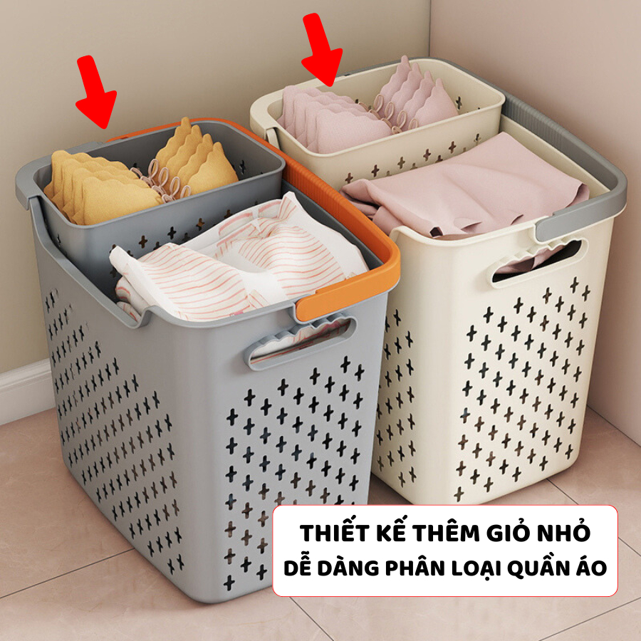 Set Giỏ Đựng Quần Áo Bẩn ENODA HOME, Giỏ Nhựa Đựng Quần Áo Cá Nhân Và Gia Đình Q048 | BigBuy360 - bigbuy360.vn