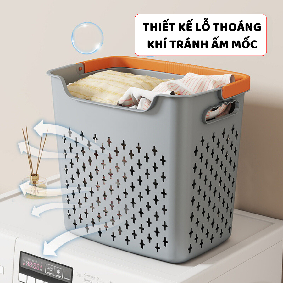 Giỏ Đựng Quần Áo Bẩn ENODA HOME, Giỏ Đựng Đồ Lót Có Quai Xách, 3 Kích Thước Đa Dạng Lựa Chọn Q048 | BigBuy360 - bigbuy360.vn