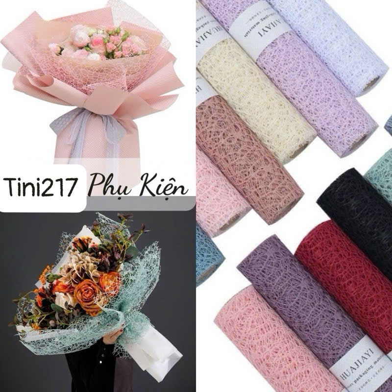 (Cuộn5M) Lưới nhện bó hoa 50cm