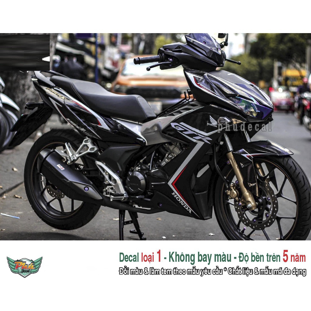 Tem rời Winner X đen chỉ trắng đỏ GTR (F)