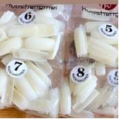 Móng úp lẻ size (56789) túi 50 móng màu đục