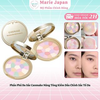  Phấn Phủ Đa Sắc Canmake Marshmallow Finish Powder Abloom Nâng Tông Kiềm Dầu Chỉnh Sắc Tố Da 4g 