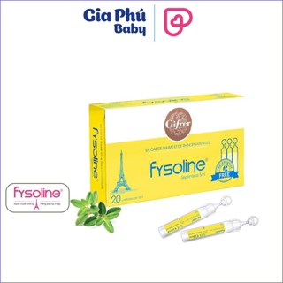 Fysoline vàng - Nước muối sinh lý Kháng khuẩn Pháp - Hỗ trợ nghẹt mũi, viêm mũi, sổ mũi - Tép Vàng