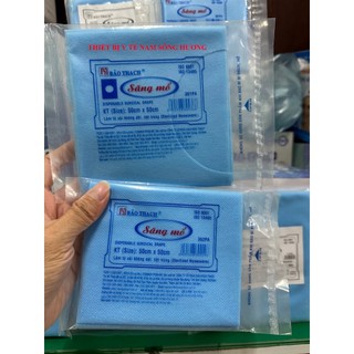 ❤️ [THÙNG 100m] 50X50cm khăn trải Săng mổ phẫu thuật có lỗ,không lỗ BẢO THẠCH săng Xăng mổ y tế có lỗ không lỗ Bảo Thạch