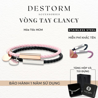 Vòng Tay Đôi Destorm Khóa Nam Châm, Vòng Tay Nam Nữ Khắc Tên Theo Yêu Cầu, Có Hộp Quà Tặng Và Túi Đựng Vòng