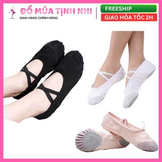 [Có Sẵn Size 22-45] Giày múa bale, ba lê mũi lộn| Giày múa ballet | Giày tập múa cổ trang, GM07  - Đồ Múa Tịnh Nhi