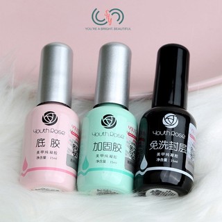 Combo Base, Top, Cứng móng Hoa Hồng Youth Rose