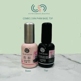 Combo Base, Top, Cứng móng Hoa Hồng Youth Rose