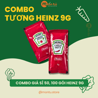 [GIÁ SỈ] Combo Tương Ớt Heinz Tương Cà Heinz Gói Nhỏ 9g Combo 20 gói 50 gói 100 gói nhập khẩu chính hãng