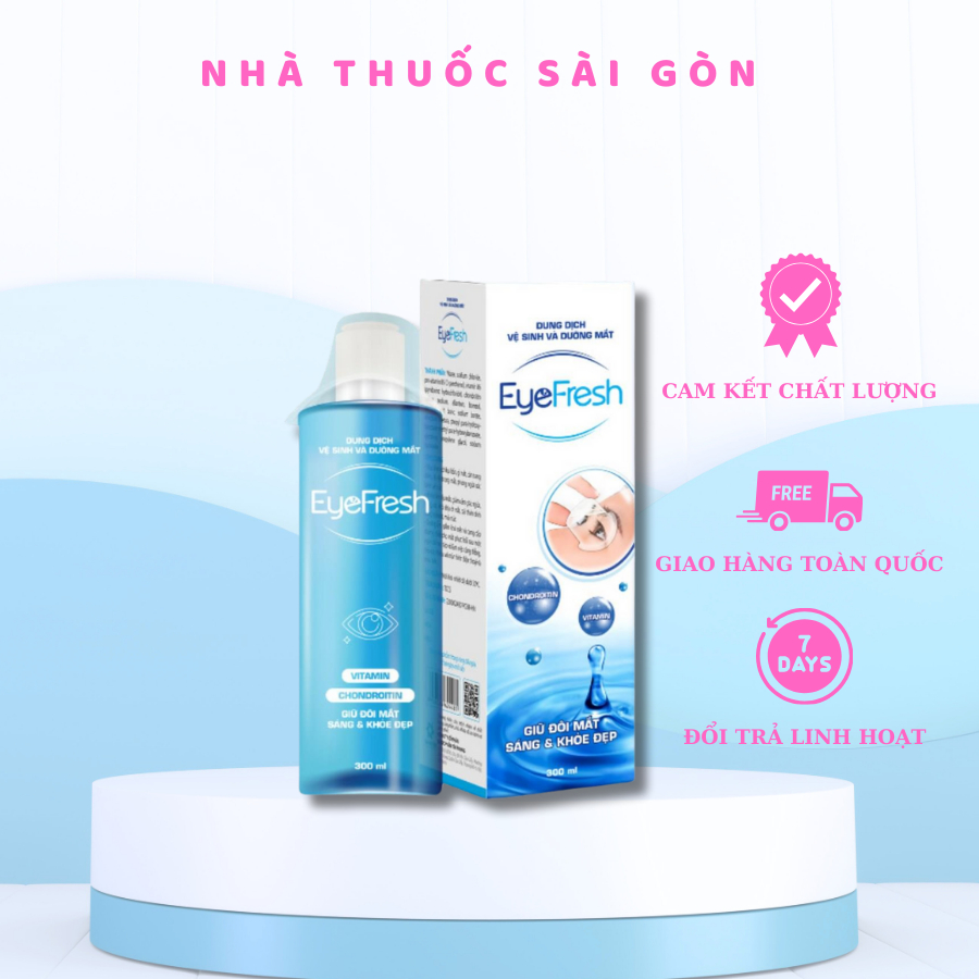 Nước Rửa Mắt EYEFRESH - Vệ Sinh, Dưỡng Mắt Giúp Làm Sạch Bụi Bẩn, Hỗ Trợ Giảm Khô Mắt, Mỏi Mắt 300ml