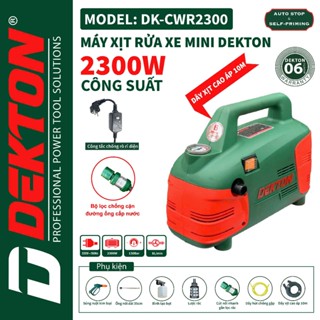 Máy rửa xe áp lực cao DEKTON DK-CWR2300, 2300W, Có chống giật, Động cơ từ