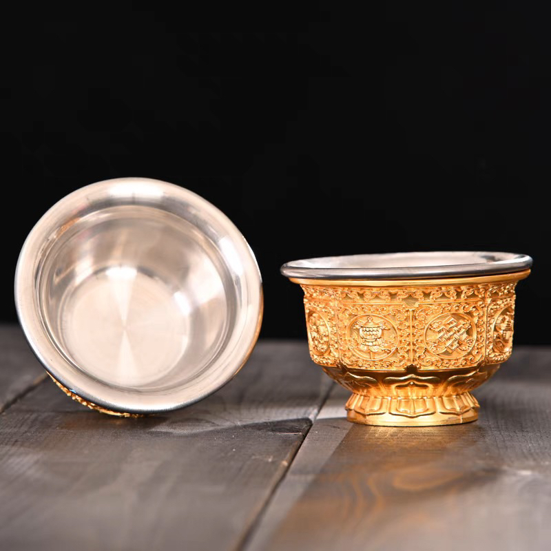 Ly Cúng, Chung Nước Cúng Phật bằng đồng 4x6,5cm