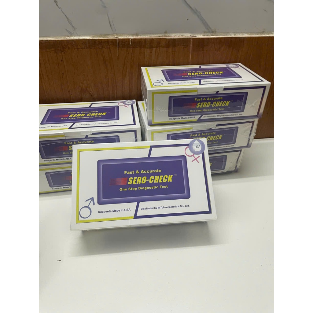 HỘP  25 que  TEST SERO-CHECK CỦA MỸ que test THỬ HIV