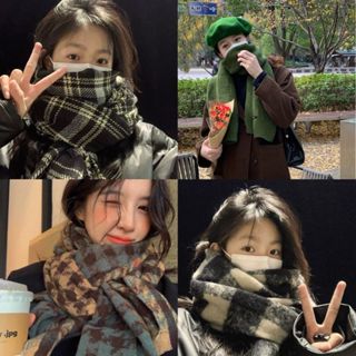 Khăn quàng cổ TUMIE chất vải cashmere cao cấp, khăn len quàng cổ dành cho nam và nữ