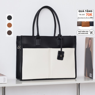 Túi Công Sở Nữ Tote Da Đựng Laptop 15 inch xách tay size to đi làm học đi dạy A4 LILY Limi bags