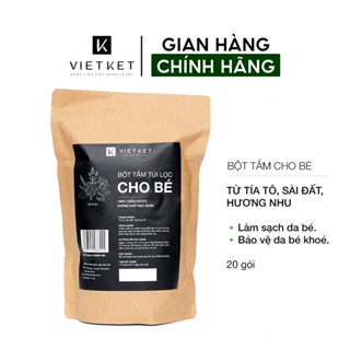 Túi lọc tắm thảo dược VIETKET 20 gói - Tắm bé sạch thơm tho và bảo vệ da mềm khỏe.