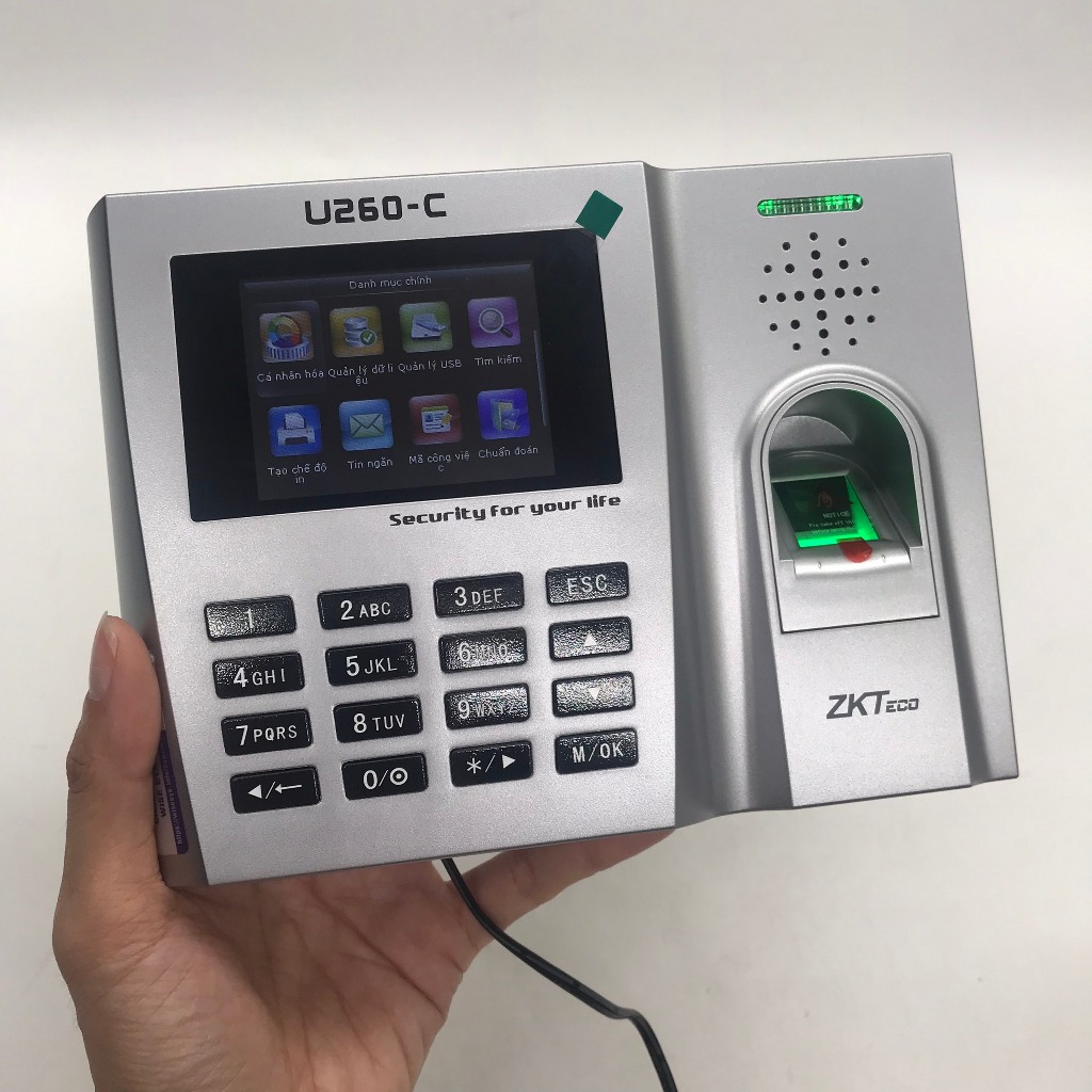 Máy chấm công vân tay ZKteco U260-C